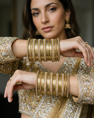 Exquisite Bangle Set - Bangles Stack for Both Hands (Size 2.6)