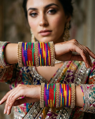 Exquisite Bangle Set - Bangles Stack for Both Hands (Size 2.4)