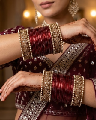 Exquisite Bangle Set - Bangles Stack for Both Hands (Size 2.6)