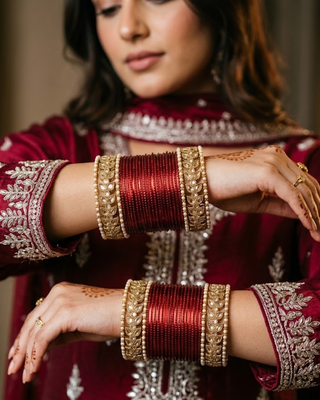 Exquisite Bangle Set - Bangles Stack for Both Hands (Size 2.4)
