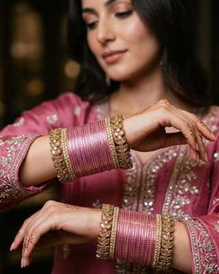 Exquisite Bangle Set - Bangles Stack for Both Hands (Size 2.6)