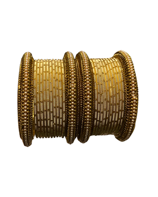 Exquisite Bangle Set - Wear as Small Bangles Stack on Both Hands or 1 Large Stack on 1 Hand (Size 2.8)
