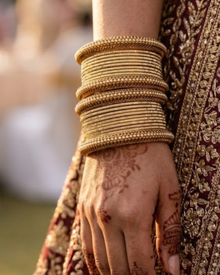 Exquisite Bangle Set - Wear as Small Bangles Stack on Both Hands or 1 Large Stack on 1 Hand (Size 2.8)