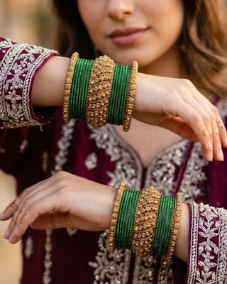 Exquisite Bangle Set - Bangles Stack for Both Hands (Size 2.6)