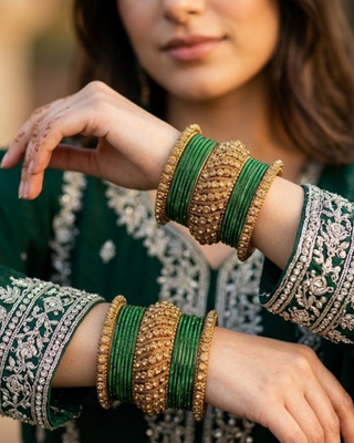 Exquisite Bangle Set - Bangles Stack for Both Hands (Size 2.6)