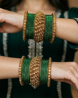 Exquisite Bangle Set - Bangles Stack for Both Hands (Size 2.6)