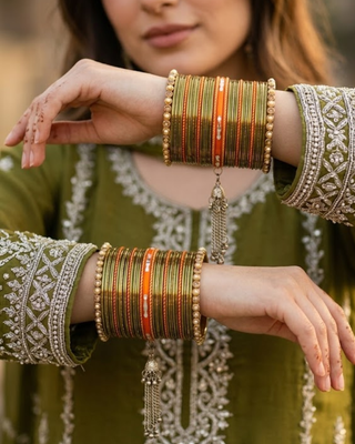 Exquisite Bangle Set - Bangles Stack for Both Hands (Size 2.6)