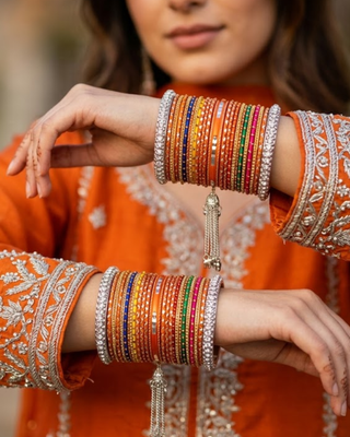 Exquisite Bangle Set - Bangles Stack for Both Hands (Size 2.6)