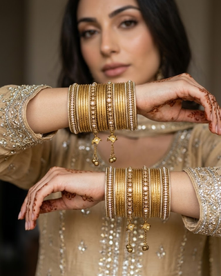 Exquisite Bangle Set - Bangles Stack for Both Hands (Size 2.8)