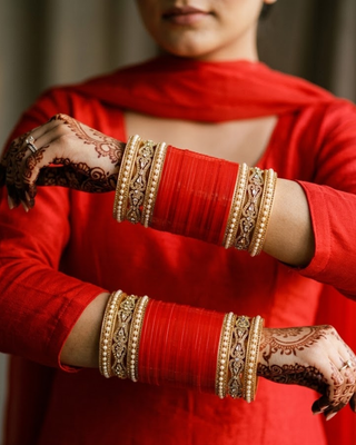 The Royal Bridal Choora Set | Heritage Collection (Size 2.2-2.4)