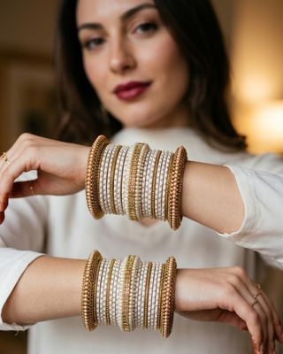 Exquisite Bangle Set - Bangles Stack for Both Hands (Size 2.6)