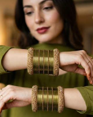Exquisite Bangle Set - Bangles Stack for Both Hands (Size 2.6)