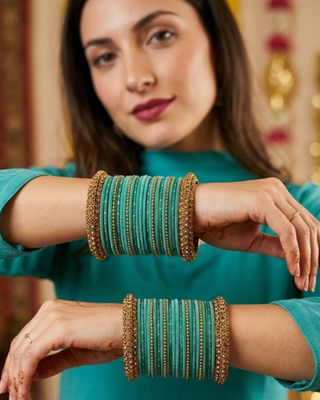 Exquisite Bangle Set - Bangles Stack for Both Hands (Size 2.8)