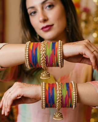 Exquisite Bangle Set - Bangles Stack for Both Hands (Size 2.8)