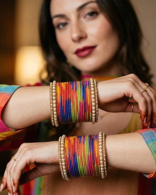 Exquisite Bangle Set - Bangles Stack for Both Hands (Size 2.8)