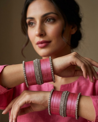 Exquisite Bangle Set - Bangles Stack for Both Hands (Size 2.8)
