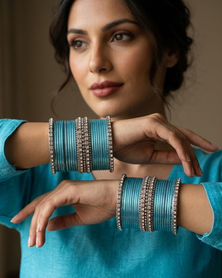 Exquisite Bangle Set - Bangles Stack for Both Hands (Size 2.8)