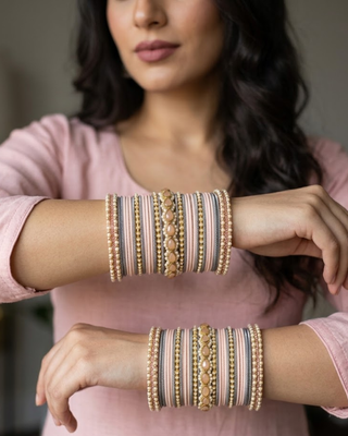 Exquisite Bangle Set - Bangles Stack for Both Hands (Size 2.4)