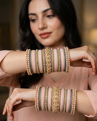 Exquisite Bangle Set - Bangles Stack for Both Hands (Size 2.4)