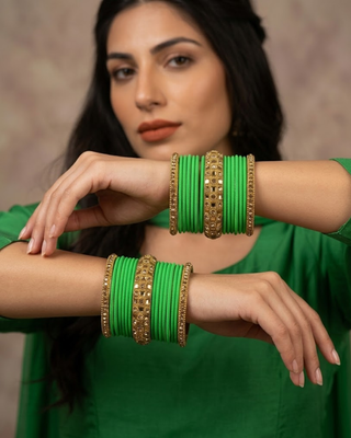 Exquisite Bangle Set - Bangles Stack for Both Hands (Size 2.8)