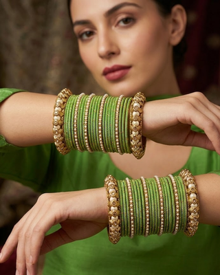 Exquisite Bangle Set - Bangles Stack for Both Hands (Size 2.4)
