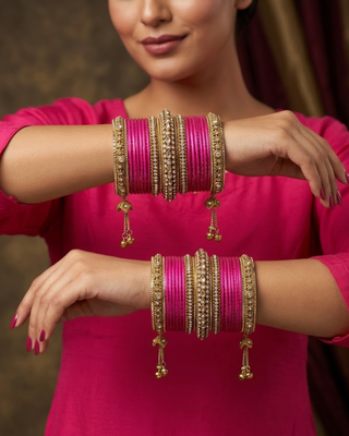 Exquisite Bangle Set - Bangles Stack for Both Hands (Size 2.8)