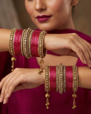 Exquisite Bangle Set - Bangles Stack for Both Hands (Size 2.10)