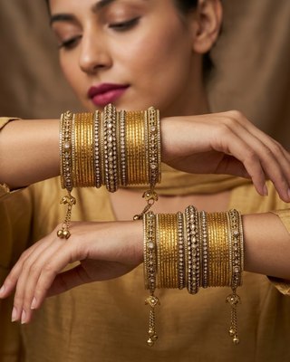 Exquisite Bangle Set - Bangles Stack for Both Hands (Size 2.10)