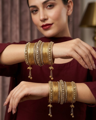 Exquisite Bangle Set - Bangles Stack for Both Hands (Size 2.10)