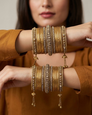 Exquisite Bangle Set - Bangles Stack for Both Hands (Size 2.10)
