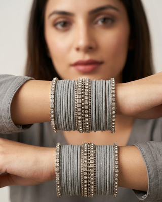Exquisite Bangle Set - Bangles Stack for Both Hands (Size 2.8)