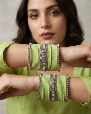 Exquisite Bangle Set - Bangles Stack for Both Hands (Size 2.8)
