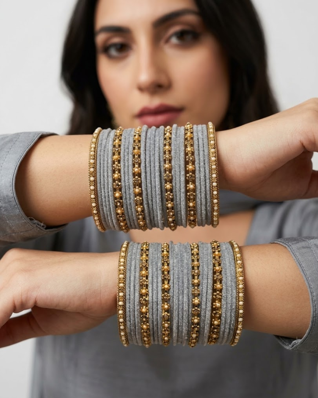 Exquisite Bangle Set - Bangles Stack for Both Hands (Size 2.8)