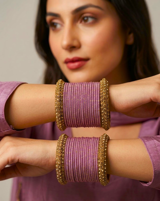 Exquisite Bangle Set - Bangles Stack for Both Hands (Size 2.8)