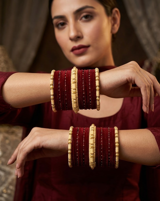 Exquisite Bangle Set - Bangles Stack for Both Hands (Size 2.4)