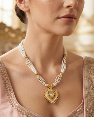 Royal Maharani Statement Necklace with Matching Sahara Earrings