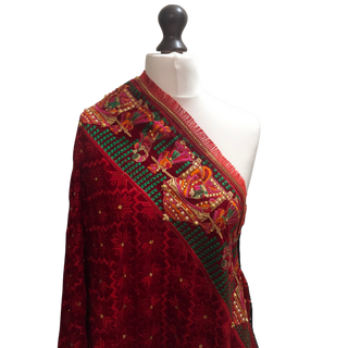 The Dholi Baarat Phulkari Dupatta - Punjabi Phulkari Dupatta
