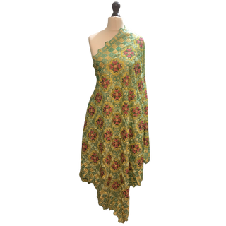 The Mint Blossom Phulkari Dupatta - Phulkari Dupatta
