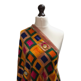 The Shatrangi Celebration Phulkari Dupatta - Phulkari Dupatta
