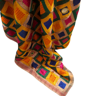 The Shatrangi Celebration Phulkari Dupatta - Phulkari Dupatta