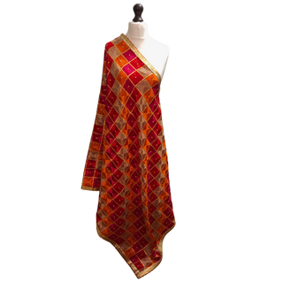 The Patiala Bagh Phulkari Dupatta - Punjabi Phulkari Dupatta