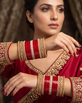 Red Choora / Bangles Set (2.6-2.8)