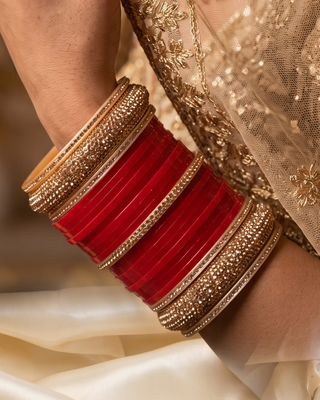 Red Bridal Choora / Bangles Set (2.4-2.6)
