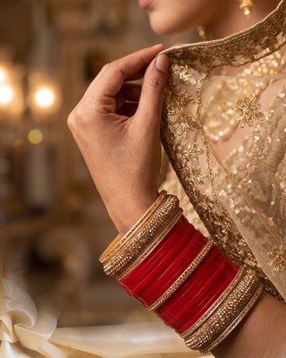 Red Bridal Choora / Bangles Set (2.4-2.6)