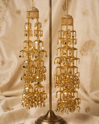 Punjabi Pipal Patti Golden Kaleerein | Tanniskka Bridal