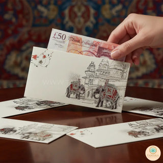 Novelty Elephant Shagun Money Envelopes - 5s Pack - Money Envelopes for Gifting