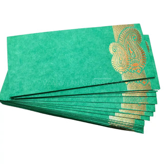 Parrot Green Shagun Money Envelopes - 20s Pack - Money Envelopes for Gifting