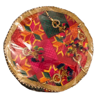Phulkari Ceremony Plate - with Ladkan (Limited Edition) - Decorative Plates