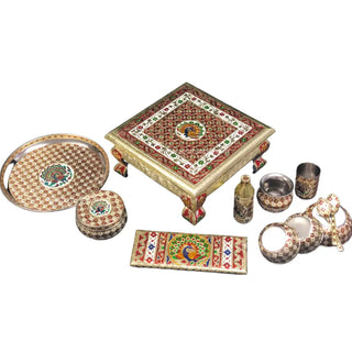 PRE-ORDER - Meenakari Peacock Mayian Fatti Full Set - AVAILABLE FOR PRE-ORDER NOW!