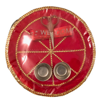 Red/Golden Ceremony Plate - Decorative Plates
